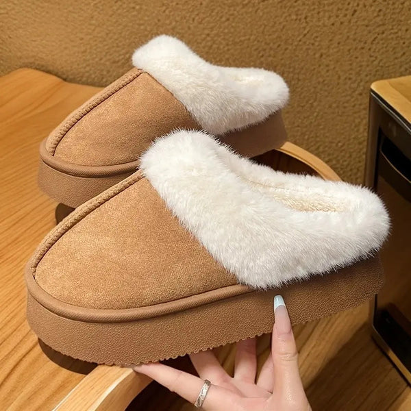 Cozy Fuzzy Slippers – Warm Anti-Slip House Shoes for Women & Couples