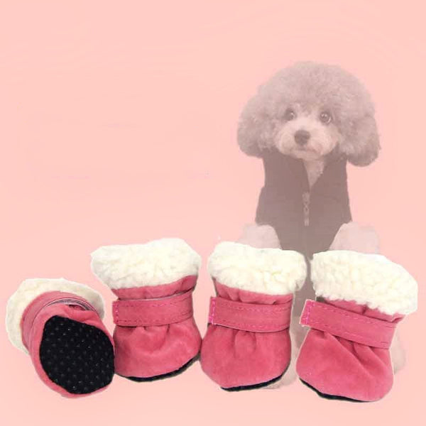 Waterproof Anti-Slip Dog Booties – Set of 4 (Small Dogs)
