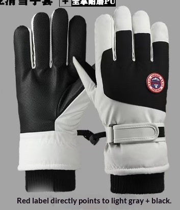 Fleece-lined touchscreen gloves – Light Grey