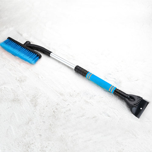 Extendable snow brush and ice scraper – blue