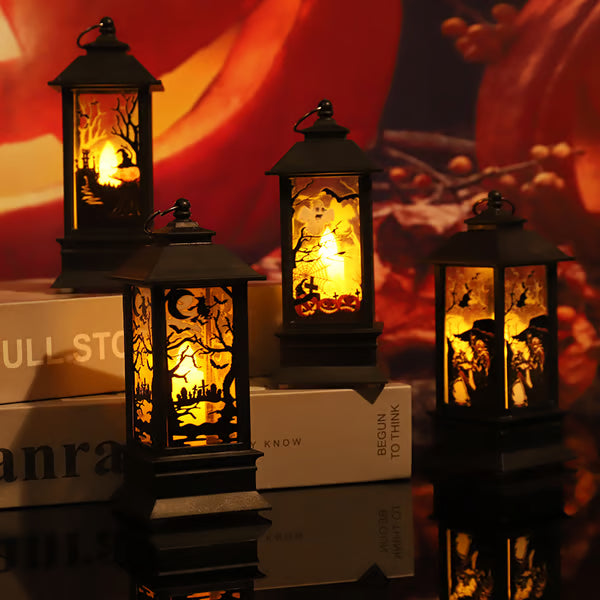 Portable Halloween Lantern – Pumpkin, Ghost, Witch & Owl