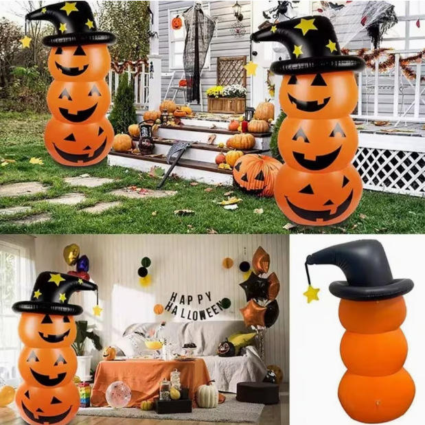 Giant Inflatable Halloween Pumpkin | 1.24m Jack-O'-Lantern