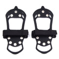 10-stud silicone ice grippers over winter boots