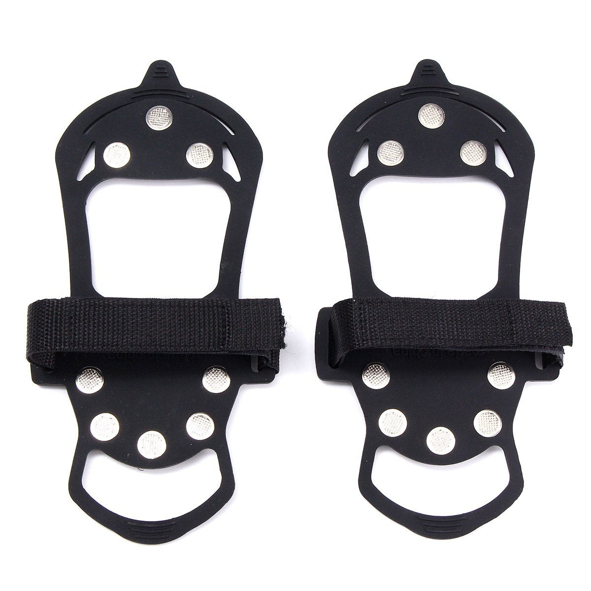 10-stud silicone ice grippers over winter boots
