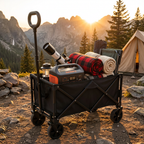 Folding Utility Wagon – 180 lb Heavy Duty Collapsible Cart