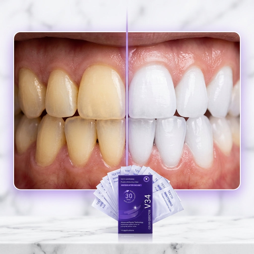 Purple Teeth Whitening Strips