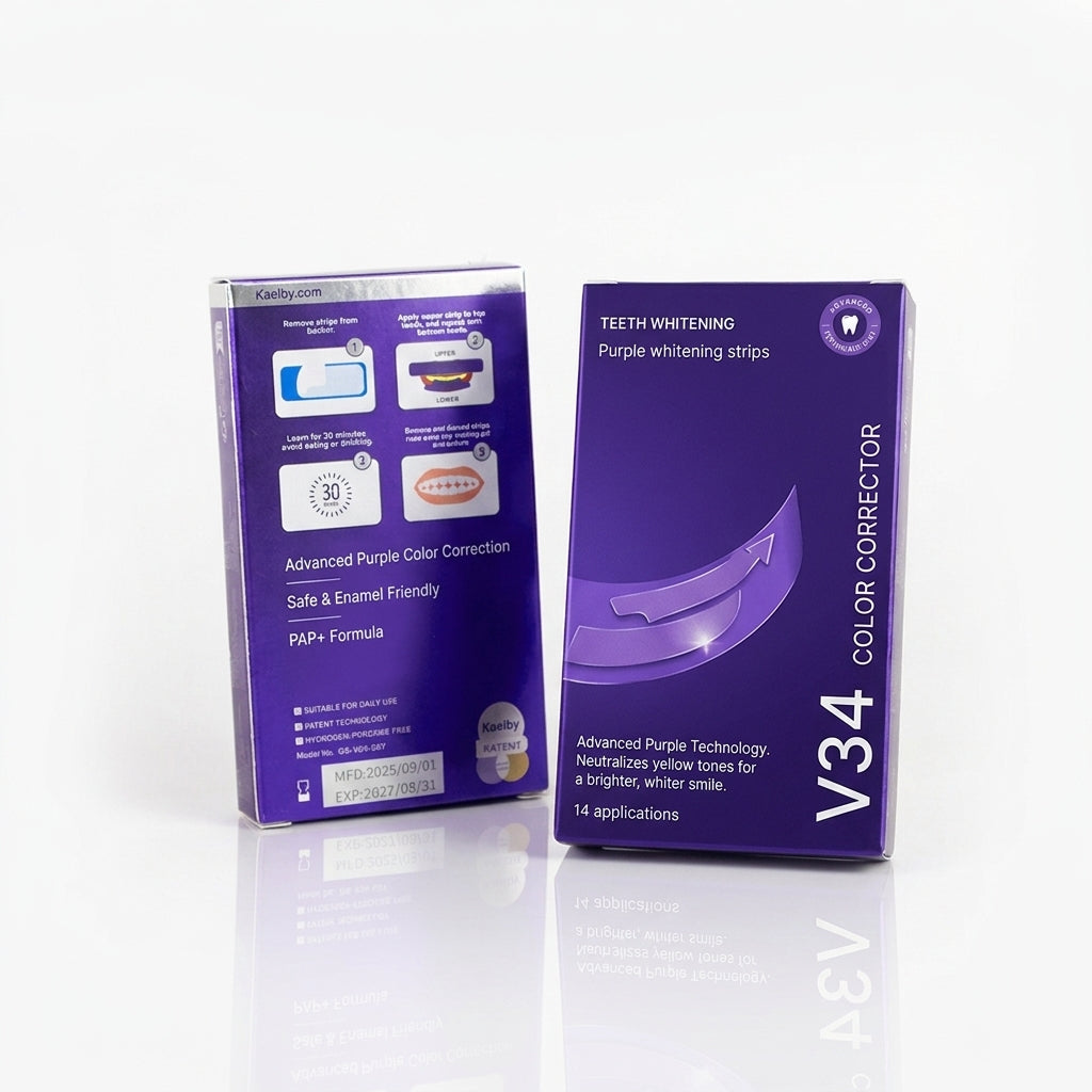 Purple Teeth Whitening Strips