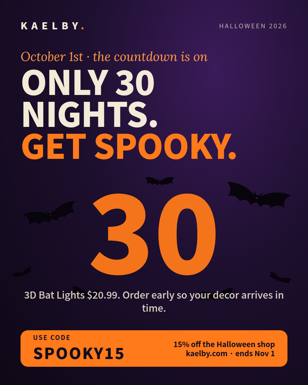 KAELBY Halloween post
