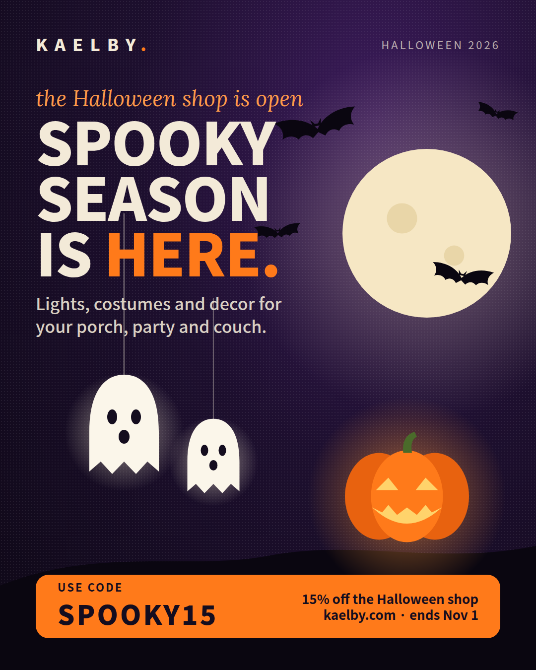 KAELBY Halloween post